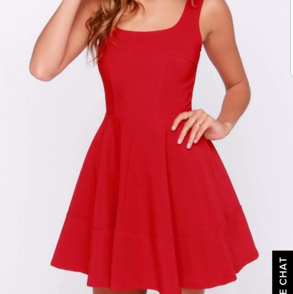 Lulu’s XS Home Before Daylight Red Fit Flare Mini - Picture 11 of 11